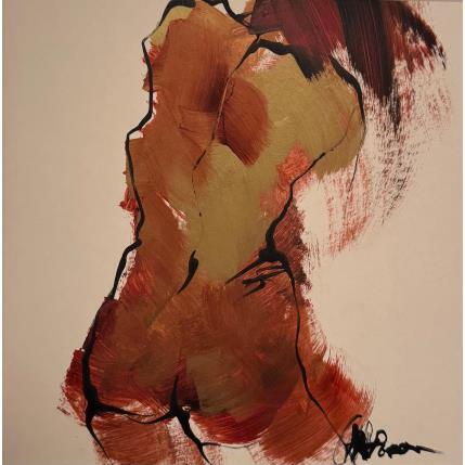 Peinture Corail par Chaperon Martine | Tableau Figuratif Acrylique Nu