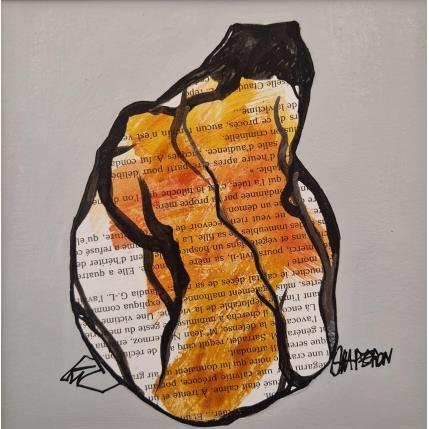 Peinture Ecritures 2 par Chaperon Martine | Tableau Figuratif Acrylique Nu