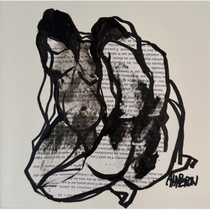 Peinture Ecritures 5 par Chaperon Martine | Tableau Figuratif Acrylique Nu