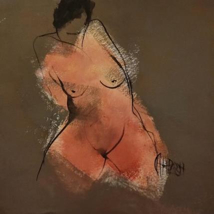 Peinture Tendresse 2  par Chaperon Martine | Tableau Figuratif Acrylique Nu