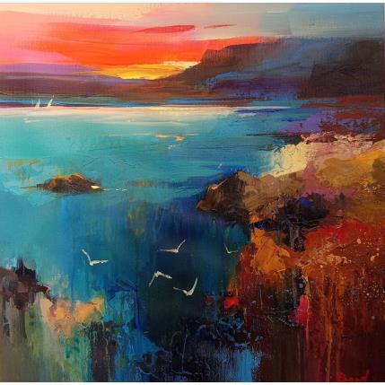 Peinture Melody of the morning sea par Bond Tetiana | Tableau Figuratif Huile