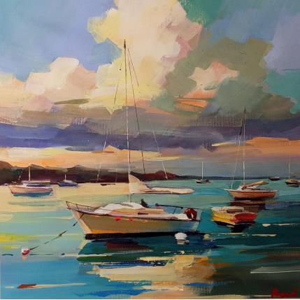 Peinture Lime heaven par Bond Tetiana | Tableau Figuratif Huile