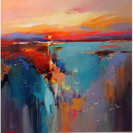 Peinture Warm of a cozy bay par Bond Tetiana | Tableau Figuratif Huile