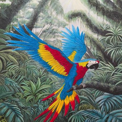 Pintura Evasion tropicale por Geiry | Pintura Subject matter Resin Animals, Landscapes