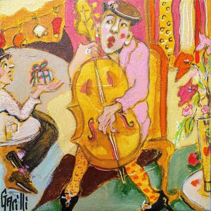 Peinture Discrète déclaration  par Garilli Nicole | Tableau Figuratif Acrylique Scènes de vie