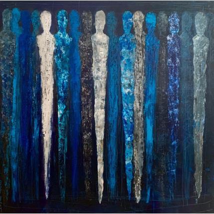 Peinture Ostia antica par Rocco Sophie | Tableau Art Singulier Acrylique, Collage, Sable