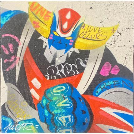 Painting Goldo noir by Kedarone | Painting Pop-art Acrylic, Graffiti Pop icons