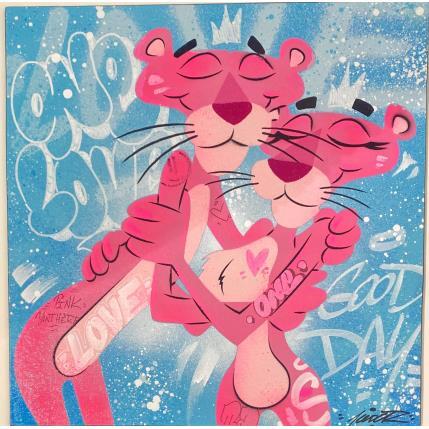 Painting Pink Love by Kedarone | Painting Pop-art Acrylic, Graffiti Pop icons