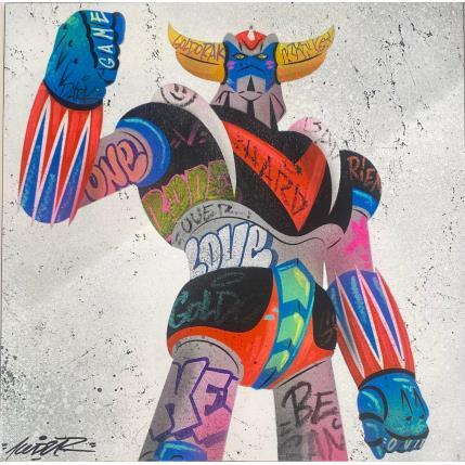 Painting Goldorak by Kedarone | Painting Pop-art Acrylic, Graffiti Pop icons