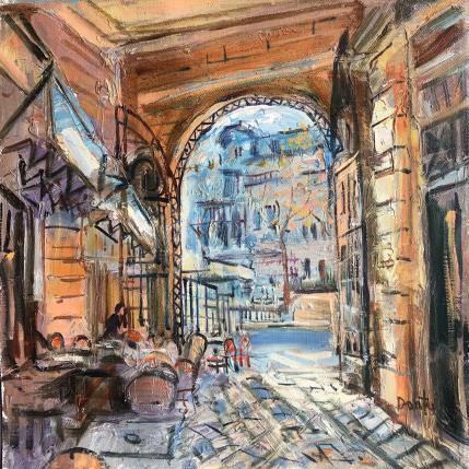 Peinture Le passage  par Dontu Grigore | Tableau Figuratif Huile Urbain