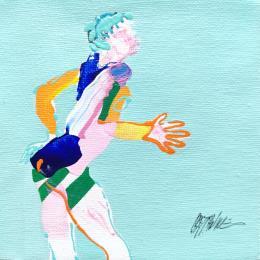 Painting Mastro y a ni  by Cressanne | Painting Figurative Acrylic, Ink Nude