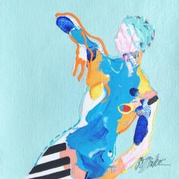 Painting Raised arm  by Cressanne | Painting Figurative Acrylic, Ink Nude