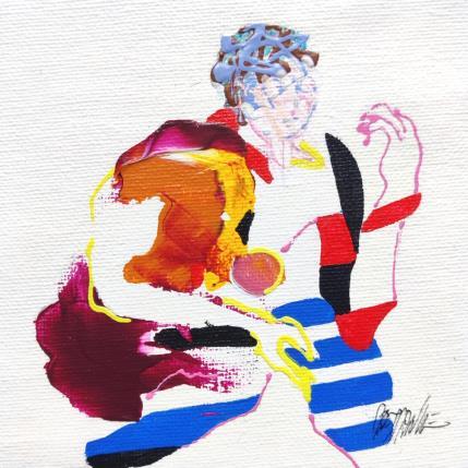 Peinture Striped arm par Cressanne | Tableau Figuratif Acrylique, Encre Nu