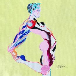 Painting Polygone  by Cressanne | Painting Figurative Acrylic, Ink Nude, Pop icons