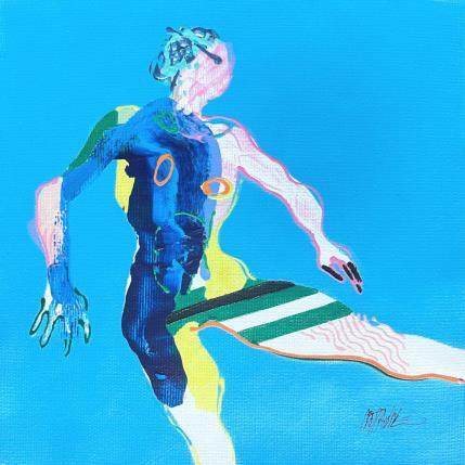 Peinture The middle of summer  par Cressanne | Tableau Figuratif Acrylique, Encre Nu