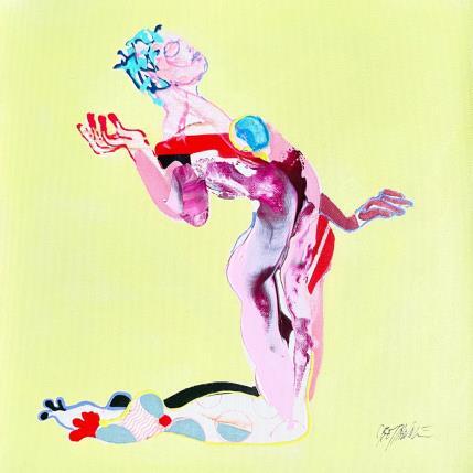 Peinture The J  par Cressanne | Tableau Figuratif Acrylique, Encre Nu