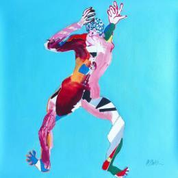 Painting He is thinking by Cressanne | Painting Figurative Acrylic, Ink Nude