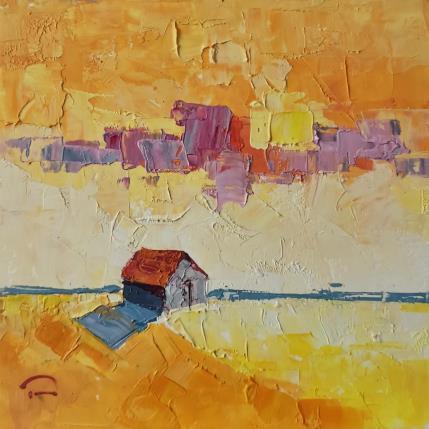 Peinture La maison de campagne par Tomàs | Tableau Figuratif Huile Paysages