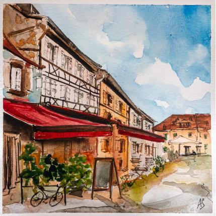 Peinture Dans les rues de Strasbourg par Sorokopud Angelina | Tableau