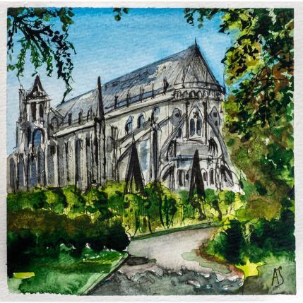 Peinture Cathédrale de Bourges par Sorokopud Angelina | Tableau