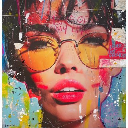 Peinture Kiss Kiss par Novarino Fabien | Tableau Pop-art Icones Pop