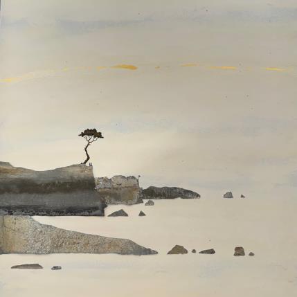 Peinture Sérénité par Lemonnier  | Tableau Matiérisme Acrylique, Zinc Paysages