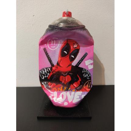 Sculpture Deadpool par Kedarone | Sculpture Pop-art Acrylique, Graffiti Icones Pop
