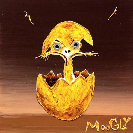 Painting Renfrognus by Moogly | Painting Raw art Acrylic, Pigments, Resin Animals