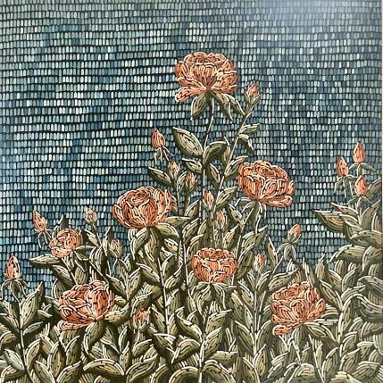 Peinture Roses odorata par Dmitrieva Daria | Tableau Impressionnisme Acrylique Nature