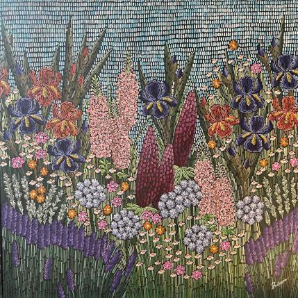 Peinture Magic garden 2  par Dmitrieva Daria | Tableau Impressionnisme Acrylique Nature