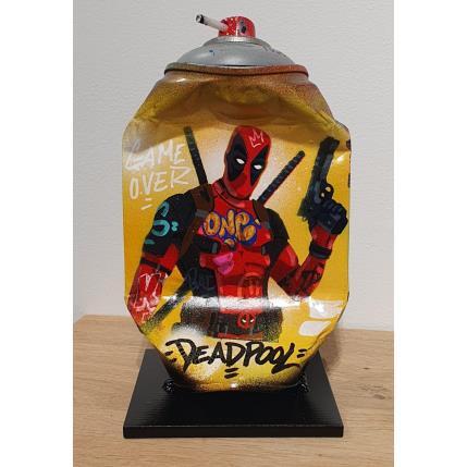 Sculpture FIGHT DEADPOOL par Kedarone | Sculpture Pop-art Acrylique, Graffiti Icones Pop