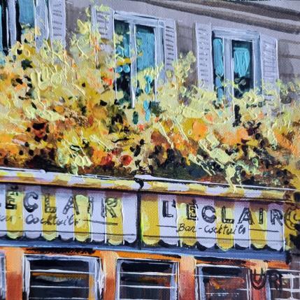 Peinture L`ECLAIR. Paris par Rasa | Tableau Figuratif Acrylique Urbain