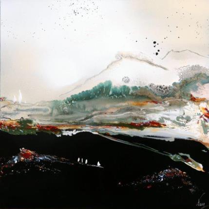 Peinture C2525 par Naen | Tableau Abstrait Acrylique, Encre