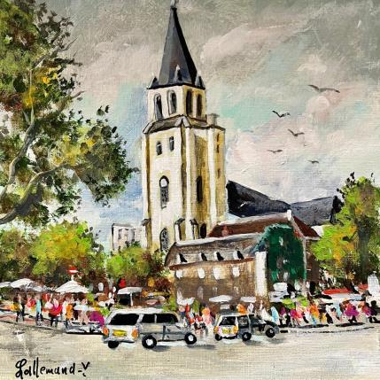 Gemälde Abbaye de Paris Saint Germain von Lallemand Yves | Gemälde Figurativ Acryl Pop-Ikonen, Urban