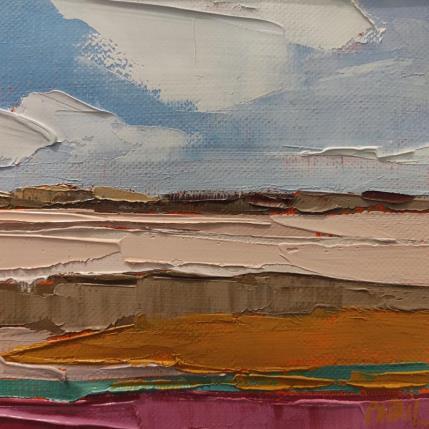 Peinture Douce lumière du sable par PAPAIL | Tableau Abstrait Huile Paysages