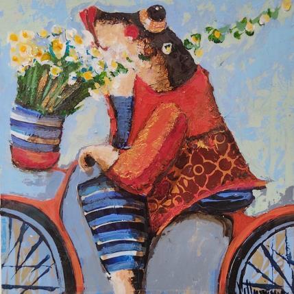 Peinture Ramo para novia par Villanueva Puigdelliura Natalia | Tableau Figuratif