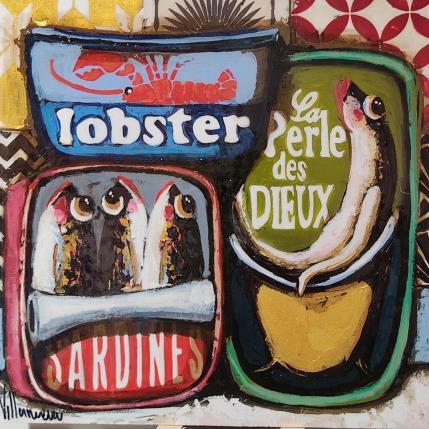 Peinture Latas saladas par Villanueva Puigdelliura Natalia | Tableau Figuratif