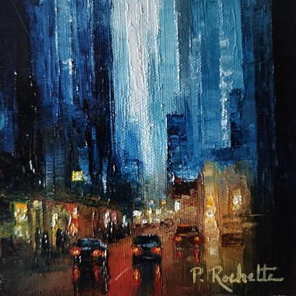 Peinture Warm lights par Rochette Patrice | Tableau Figuratif Huile Urbain