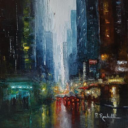 Peinture City life par Rochette Patrice | Tableau Figuratif Huile Urbain