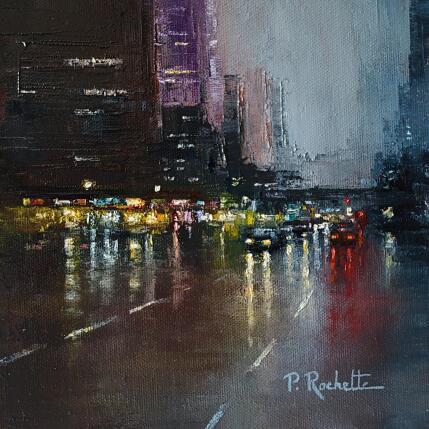 Peinture Street lights  par Rochette Patrice | Tableau Figuratif Huile Urbain