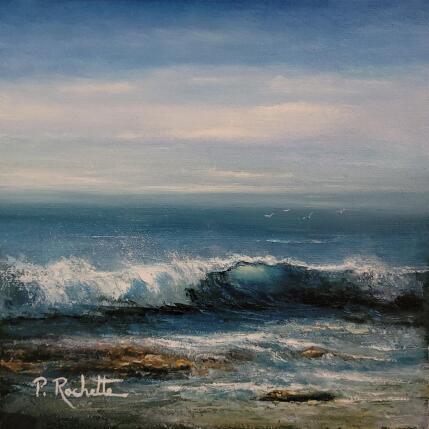 Peinture Déferlante  par Rochette Patrice | Tableau Figuratif Huile Marine