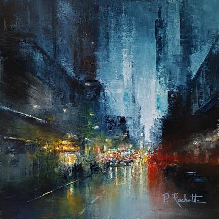 Peinture Sensations urbaines par Rochette Patrice | Tableau Figuratif Huile Urbain