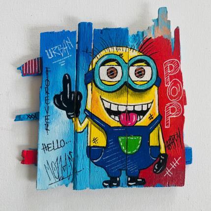 Peinture Happy par Molla Nathalie  | Tableau Pop-art Acrylique, Bois, Posca Icones Pop