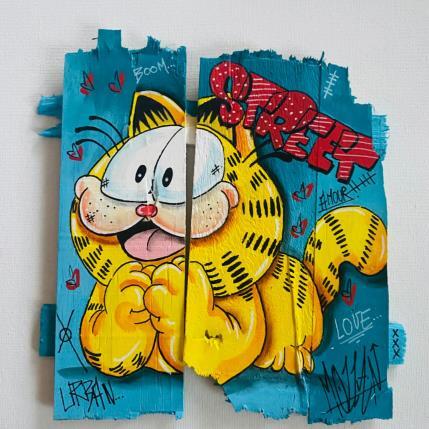 Peinture Pop Love par Molla Nathalie  | Tableau Pop-art Acrylique, Bois, Posca Icones Pop