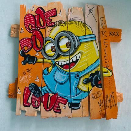 Peinture Hello par Molla Nathalie  | Tableau Pop-art Acrylique, Bois, Posca Icones Pop