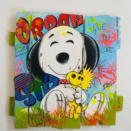 Peinture One Love par Molla Nathalie  | Tableau Pop-art Acrylique, Bois, Posca Icones Pop