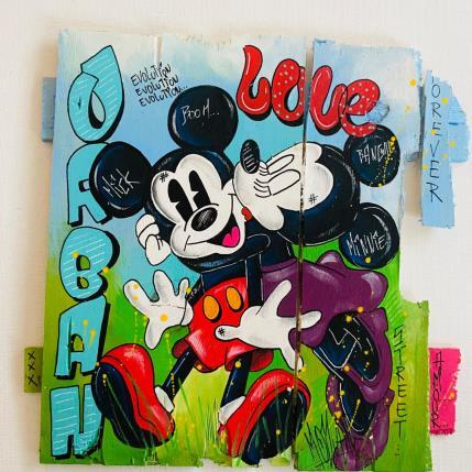 Peinture Amour par Molla Nathalie  | Tableau Pop-art Acrylique, Bois, Posca Icones Pop