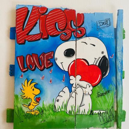 Peinture Love par Molla Nathalie  | Tableau Pop-art Acrylique, Bois, Posca Icones Pop