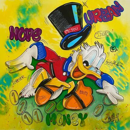 Peinture F4  Money par Molla Nathalie  | Tableau Pop-art Acrylique, Bois, Posca Icones Pop