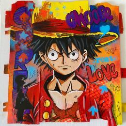 Painting F4 Choose by Molla Nathalie  | Painting Pop-art Acrylic, Posca, Wood Pop icons